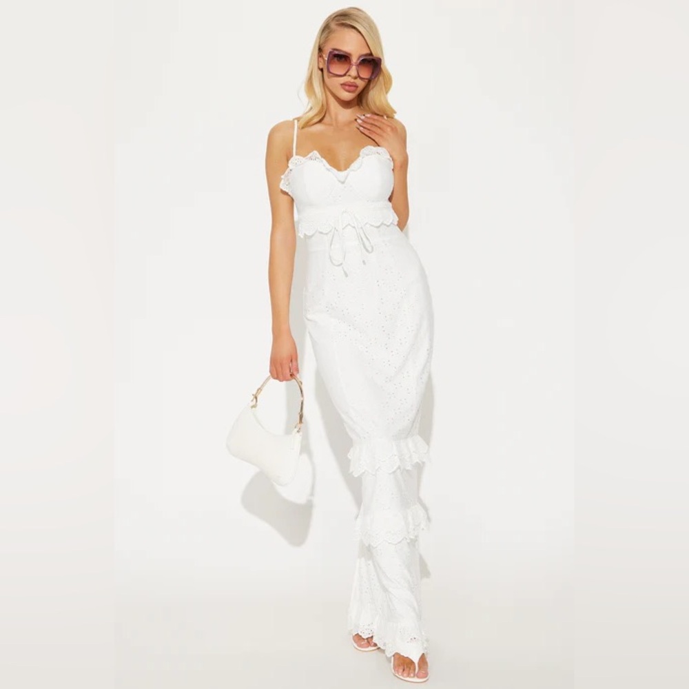 Fashion Nova White Maxi Dress